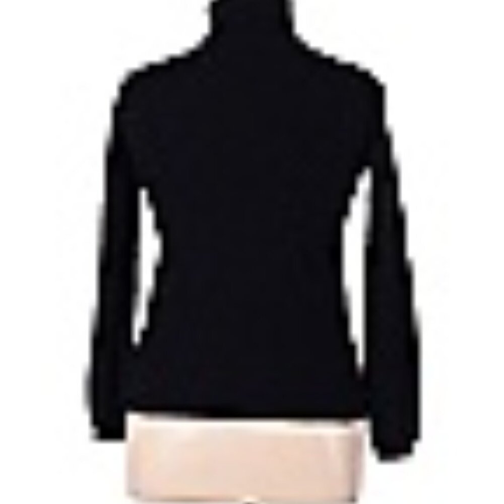 Neiman Marcus Black 100% Cashmere Turtleneck Sweater - Picture 7 of 7